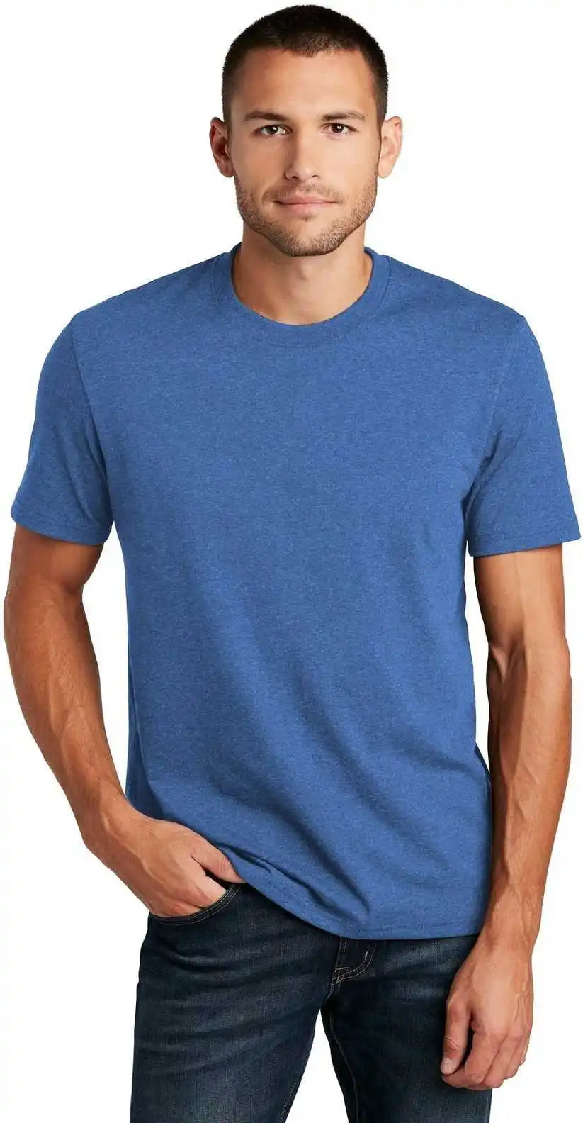 District Dt8000 Re Tee Blue Heather
