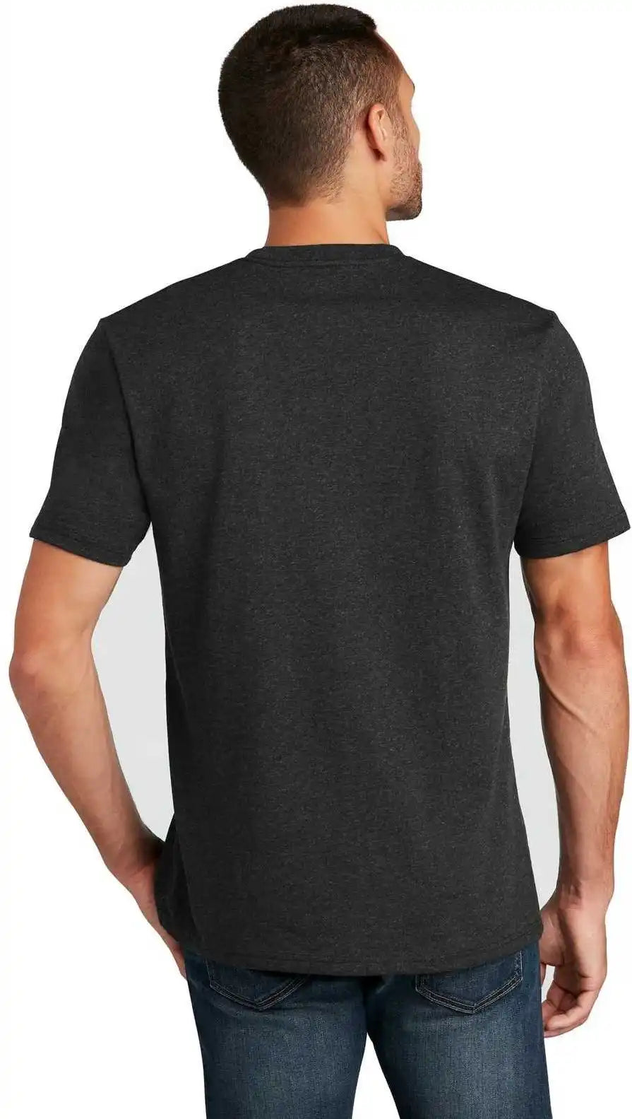 District Dt8000 Re Tee Charcoal Heather
