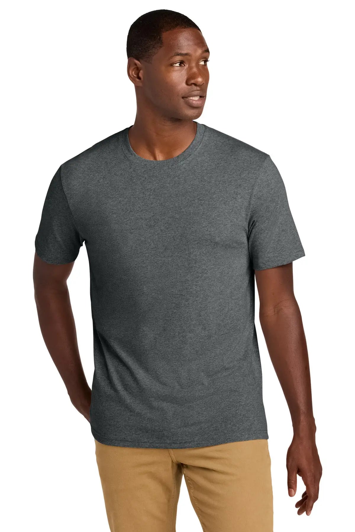 District Dt8000 Re-tee - Deep Gray Heather - Adult Xs