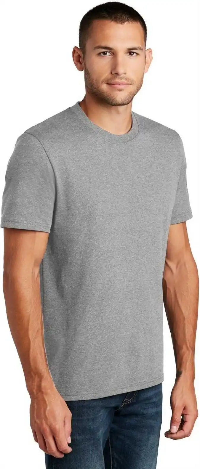 District Dt8000 Re Tee Light Heather Gray