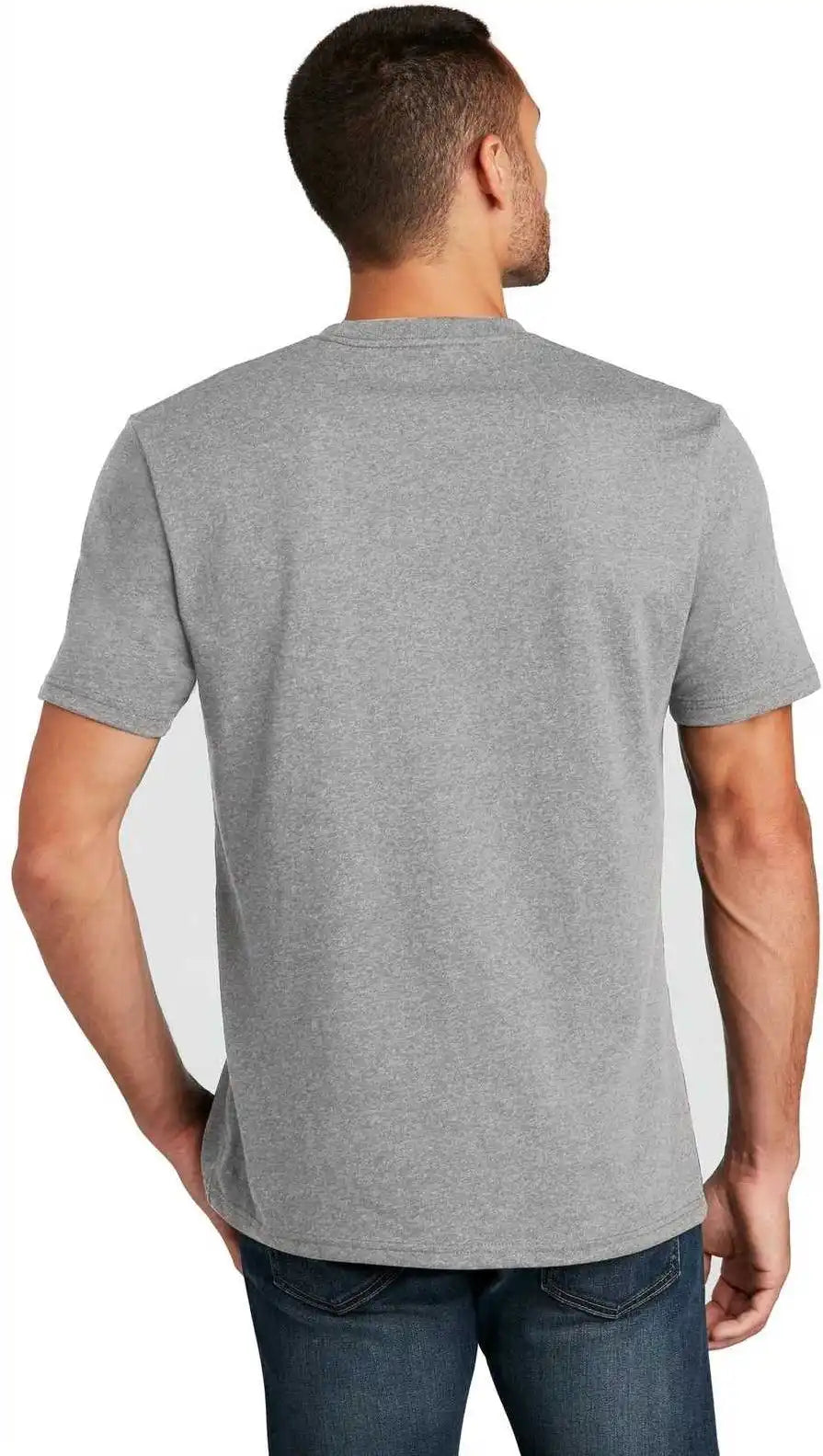 District Dt8000 Re Tee Light Heather Gray