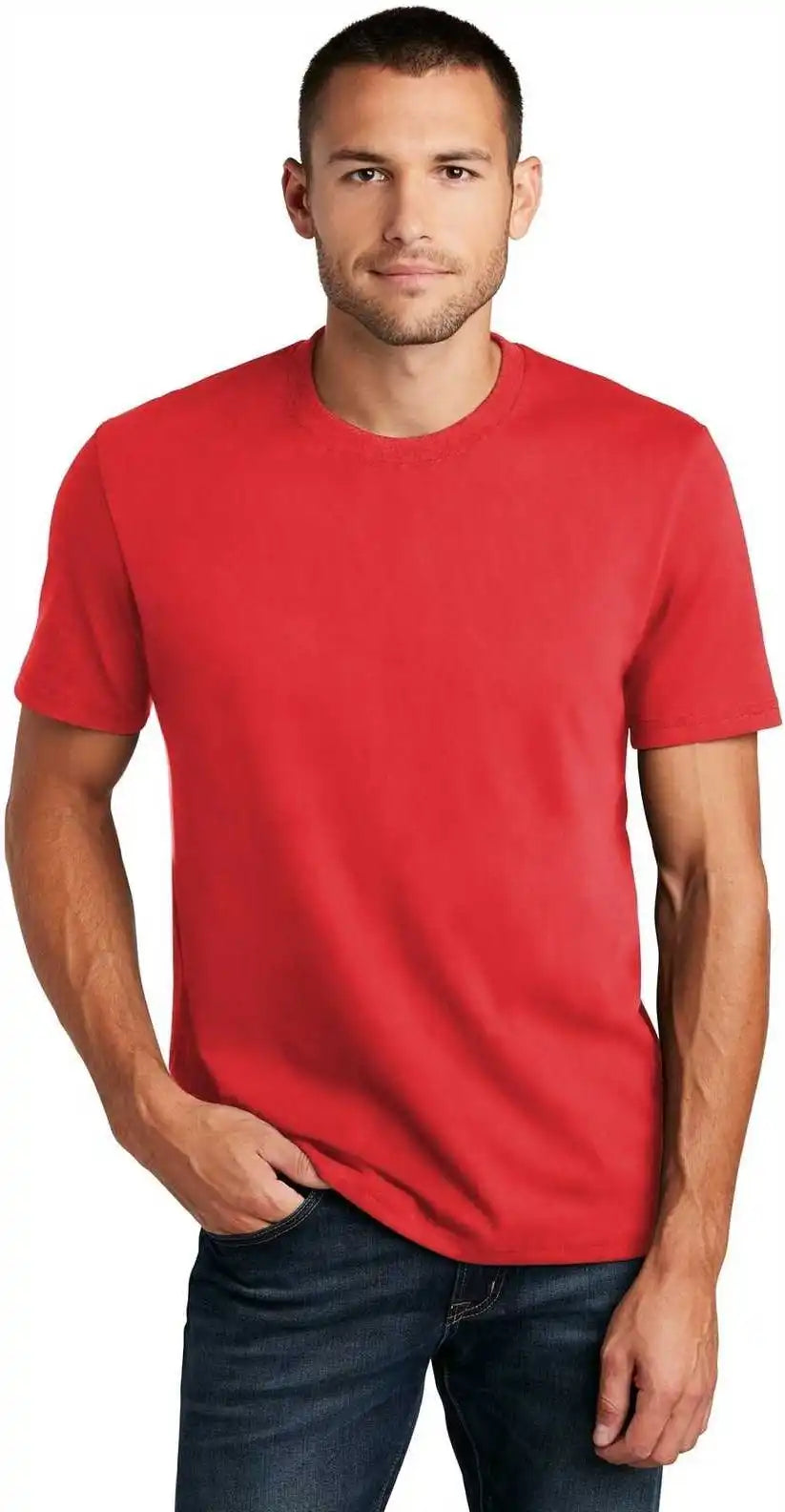District Dt8000 Re Tee Ruby Red