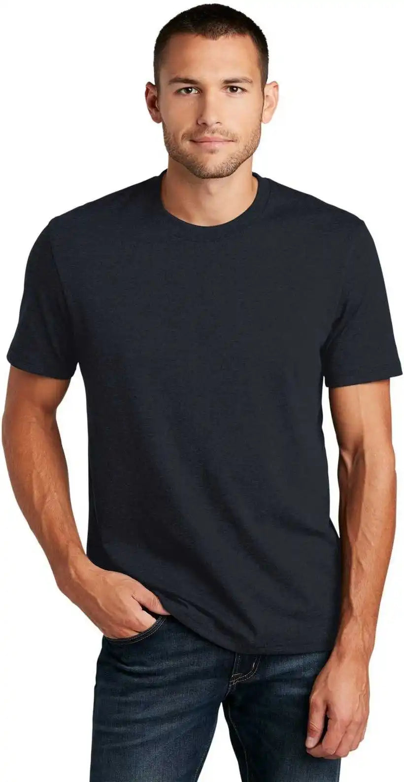 District Dt8000 Re Tee True Navy