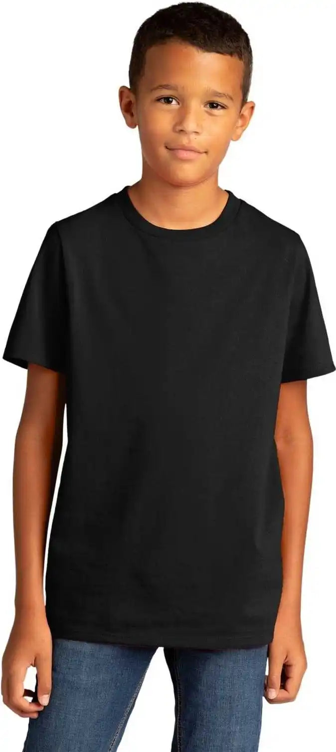 District Dt8000y Youth Re Tee Black