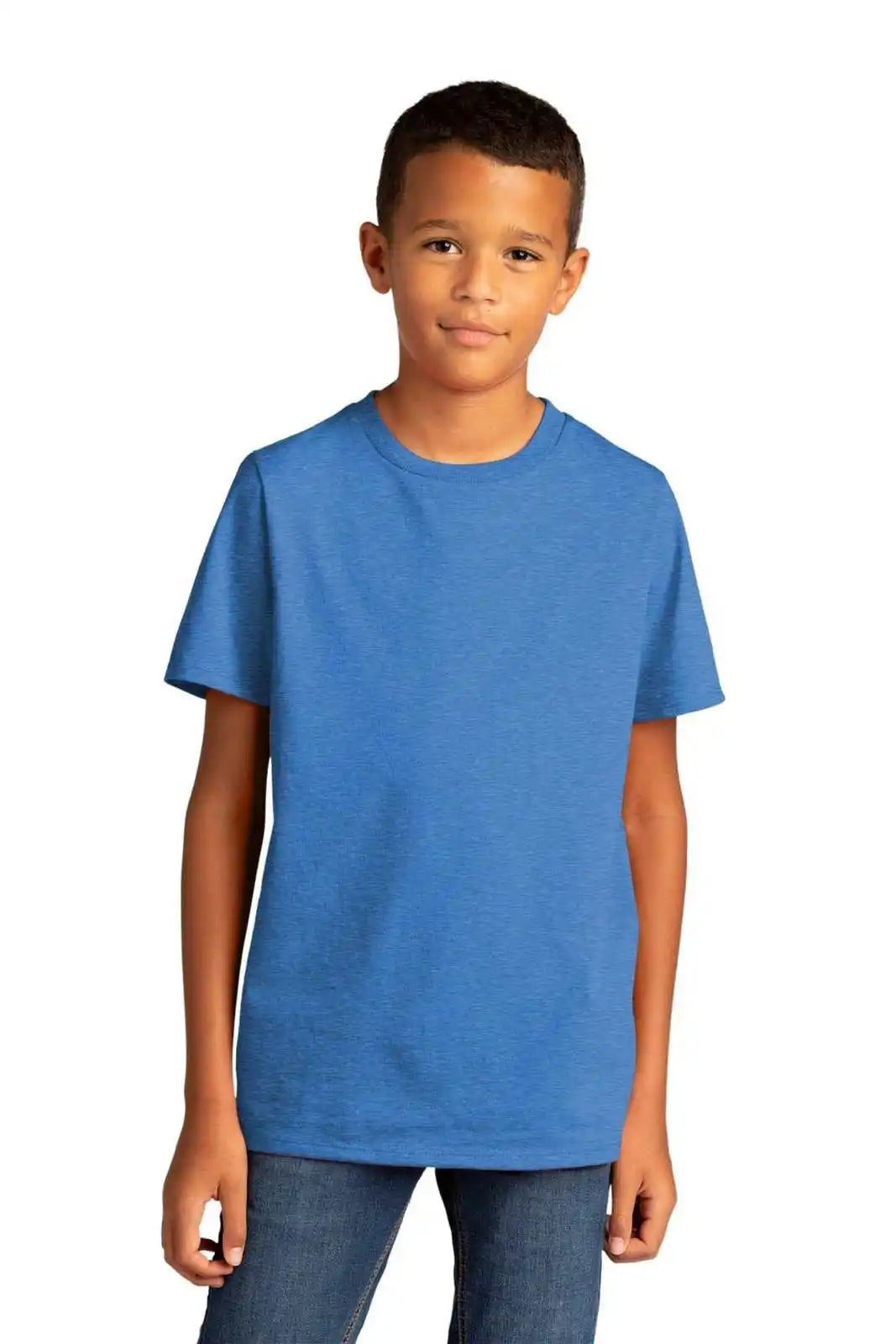 District Dt8000y Youth Re-tee - Blue Heather