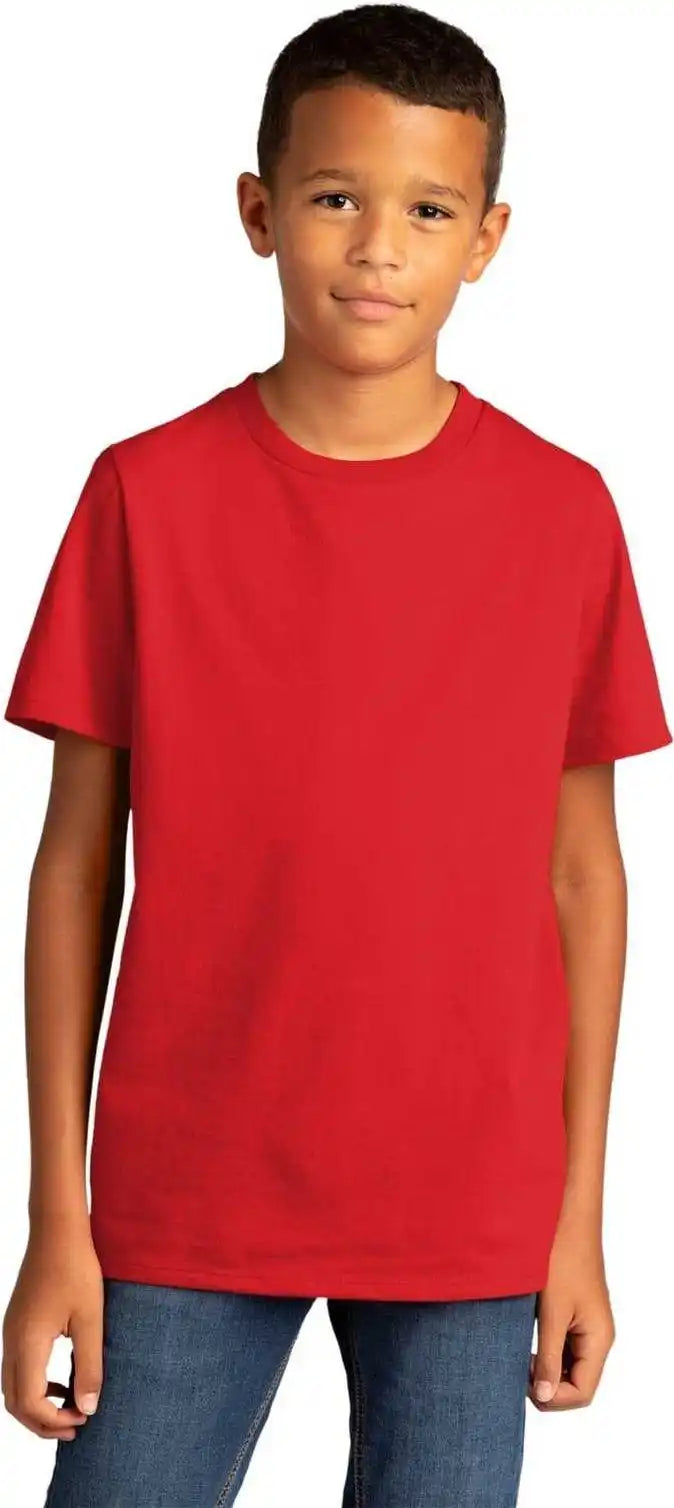 District Dt8000y Youth Re Tee Ruby Red