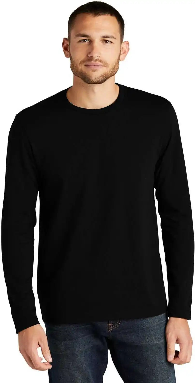 District Dt8003 Re Tee Long Sleeve Black