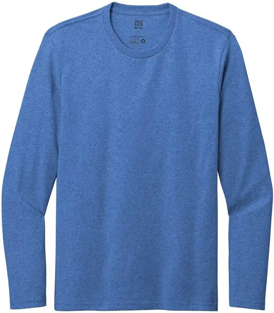 District Dt8003 Re Tee Long Sleeve Blue Heather