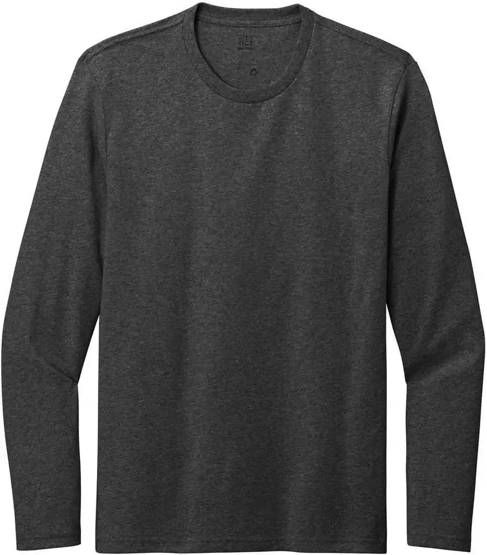District Dt8003 Re Tee Long Sleeve Charcoal Heather
