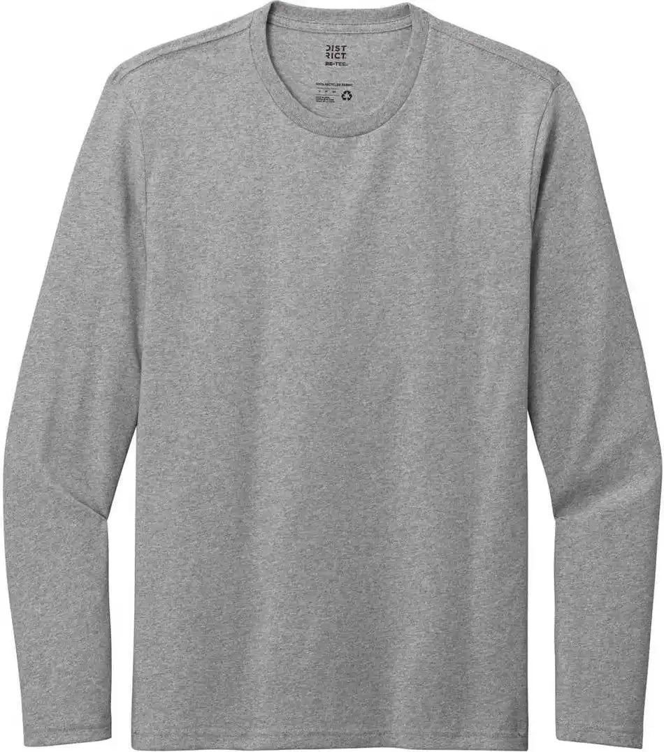 District Dt8003 Re Tee Long Sleeve Light Heather Grey