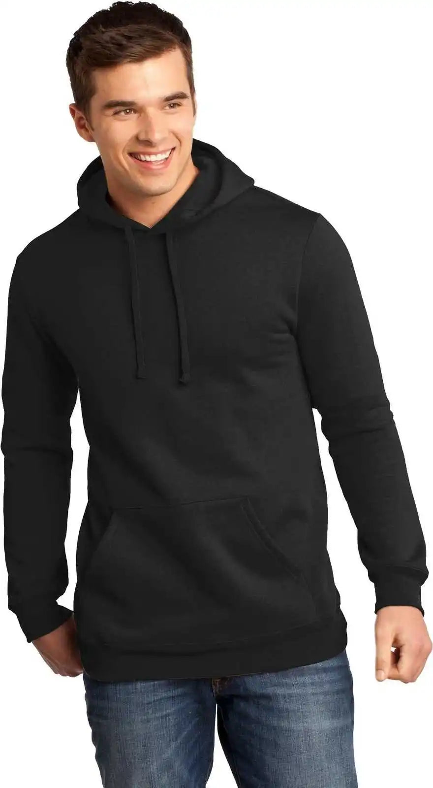 District Dt810 the Concert Fleece Hoodie Black