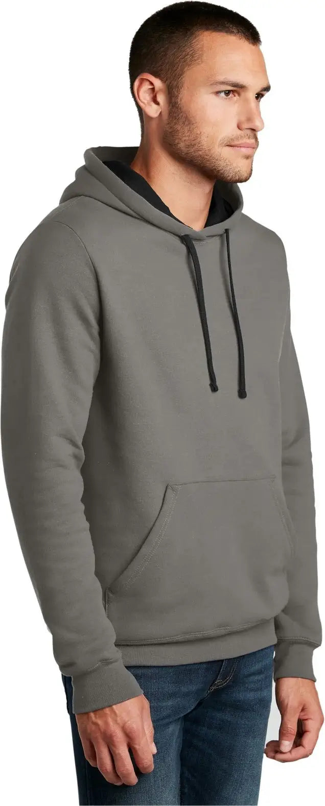 District Dt810 the Concert Fleece Hoodie - Gray