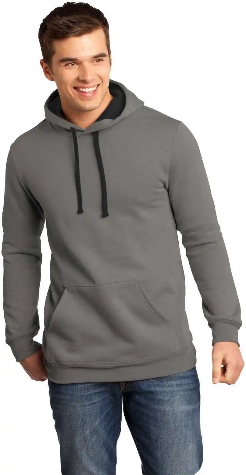 District Dt810 the Concert Fleece Hoodie Gray