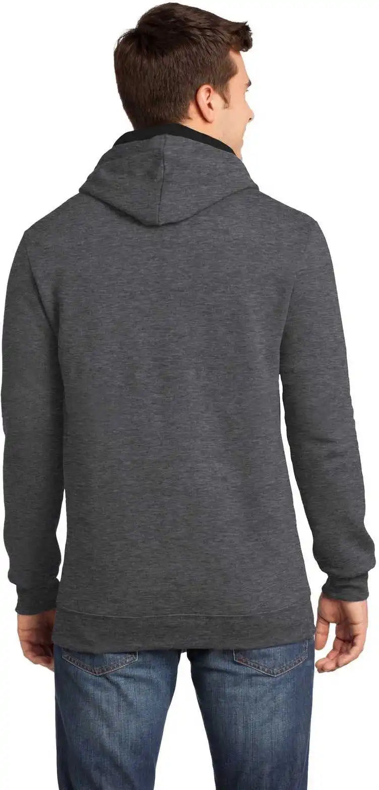 District Dt810 the Concert Fleece Hoodie Heathered Charcoal