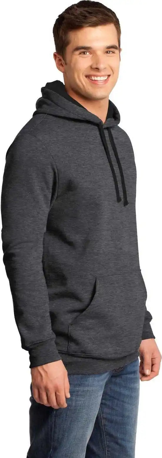 District Dt810 the Concert Fleece Hoodie Heathered Charcoal
