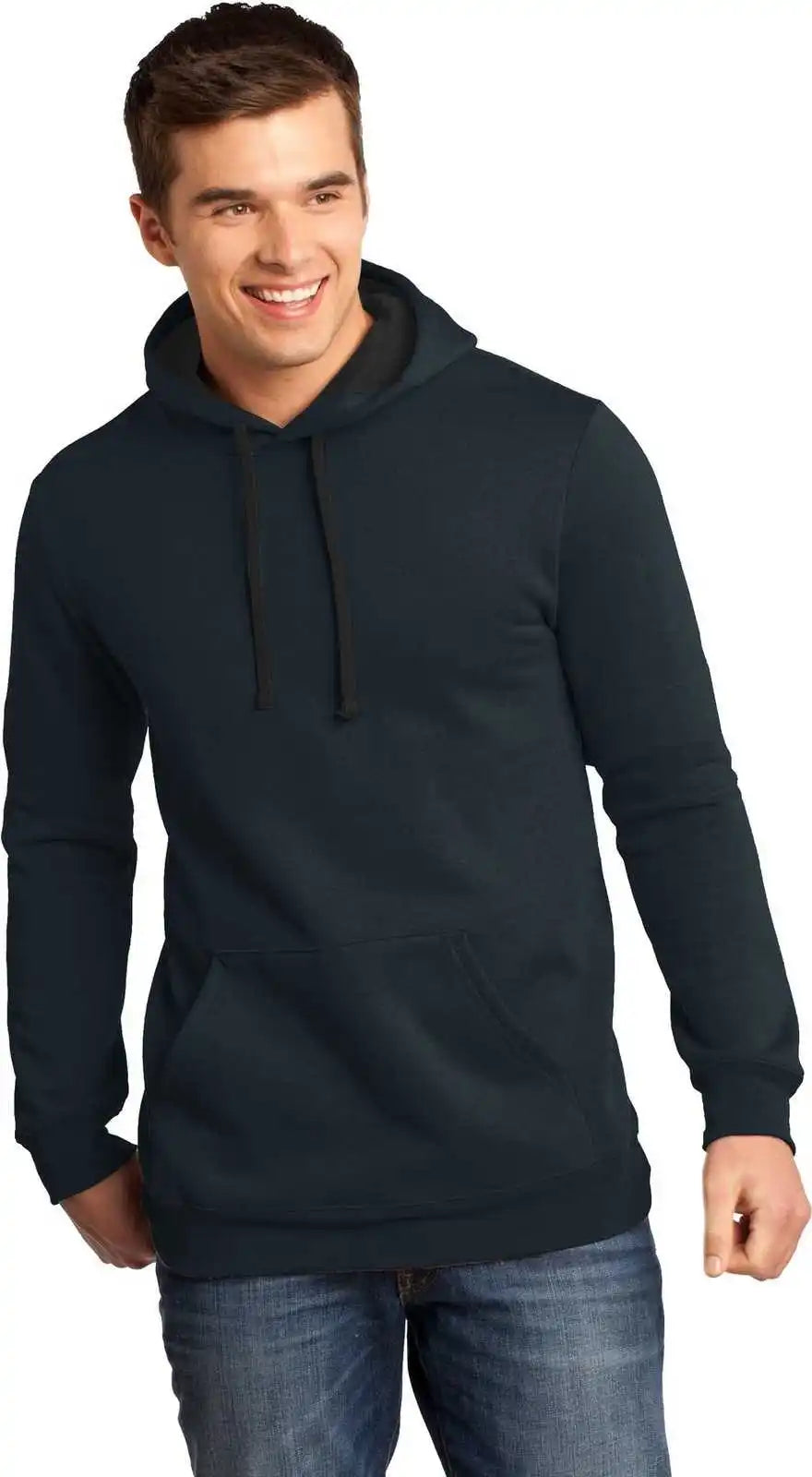 District Dt810 the Concert Fleece Hoodie New Navy