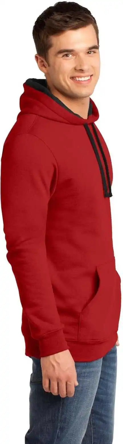 District Dt810 the Concert Fleece Hoodie New Red