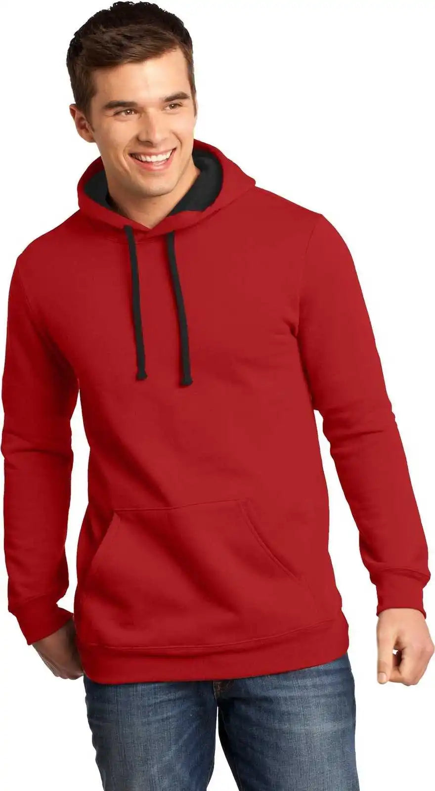 District Dt810 the Concert Fleece Hoodie - New Red