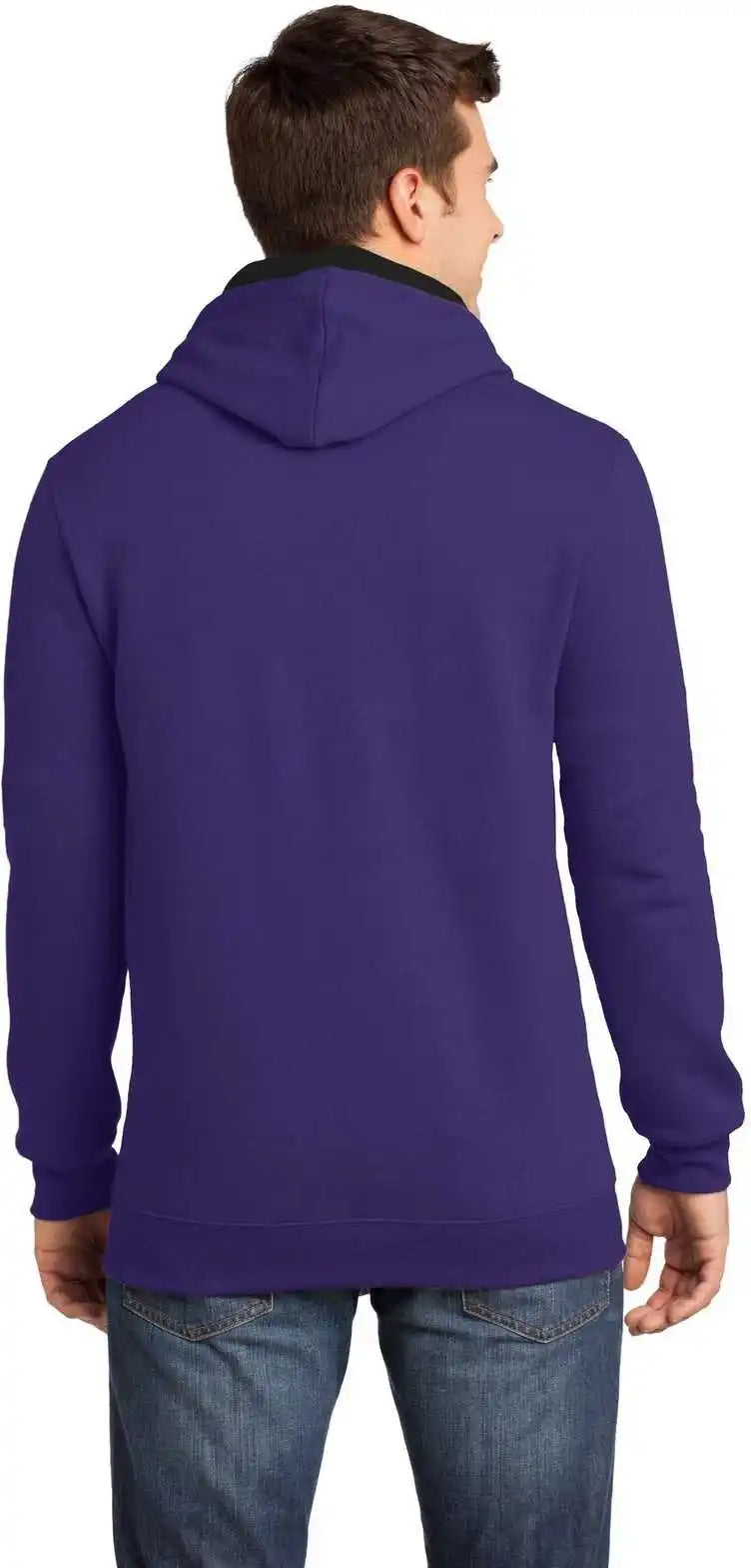 District Dt810 the Concert Fleece Hoodie Purple