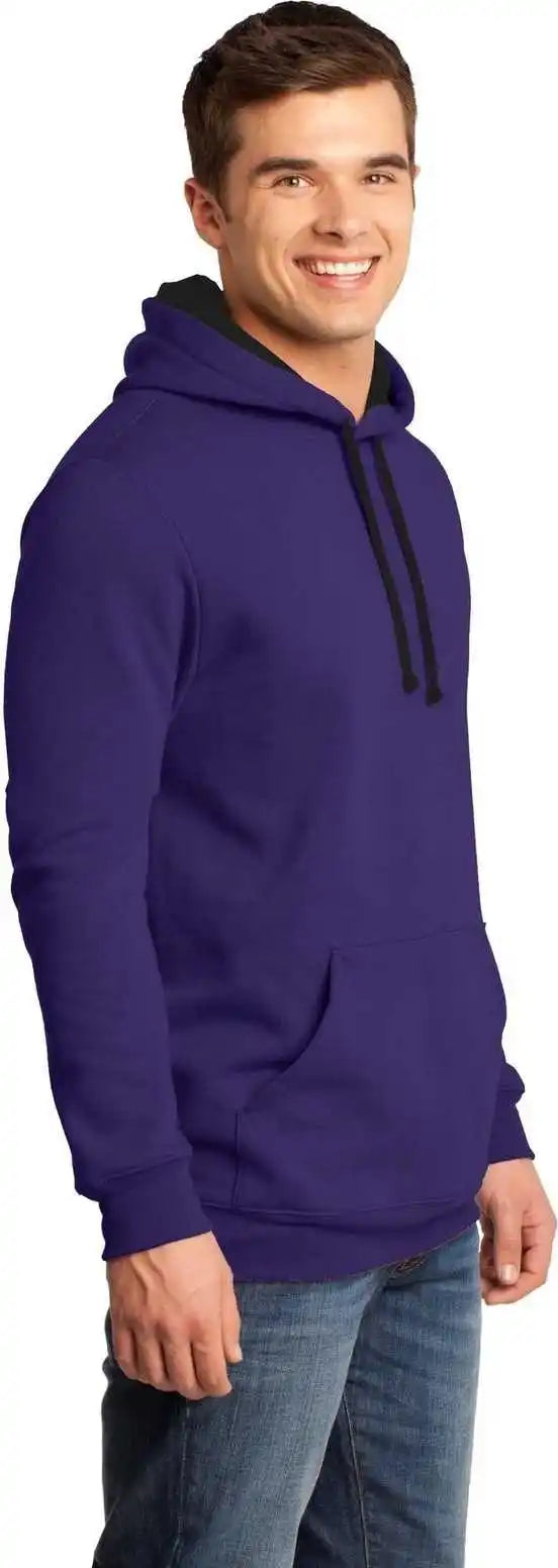 District Dt810 the Concert Fleece Hoodie Purple
