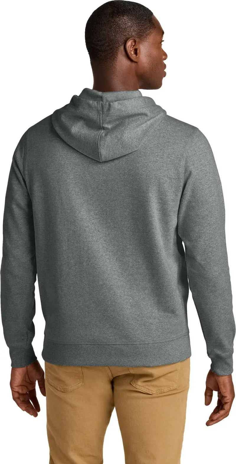 District Dt8100 Re-fleece Hoodie - Deep Gray Heather