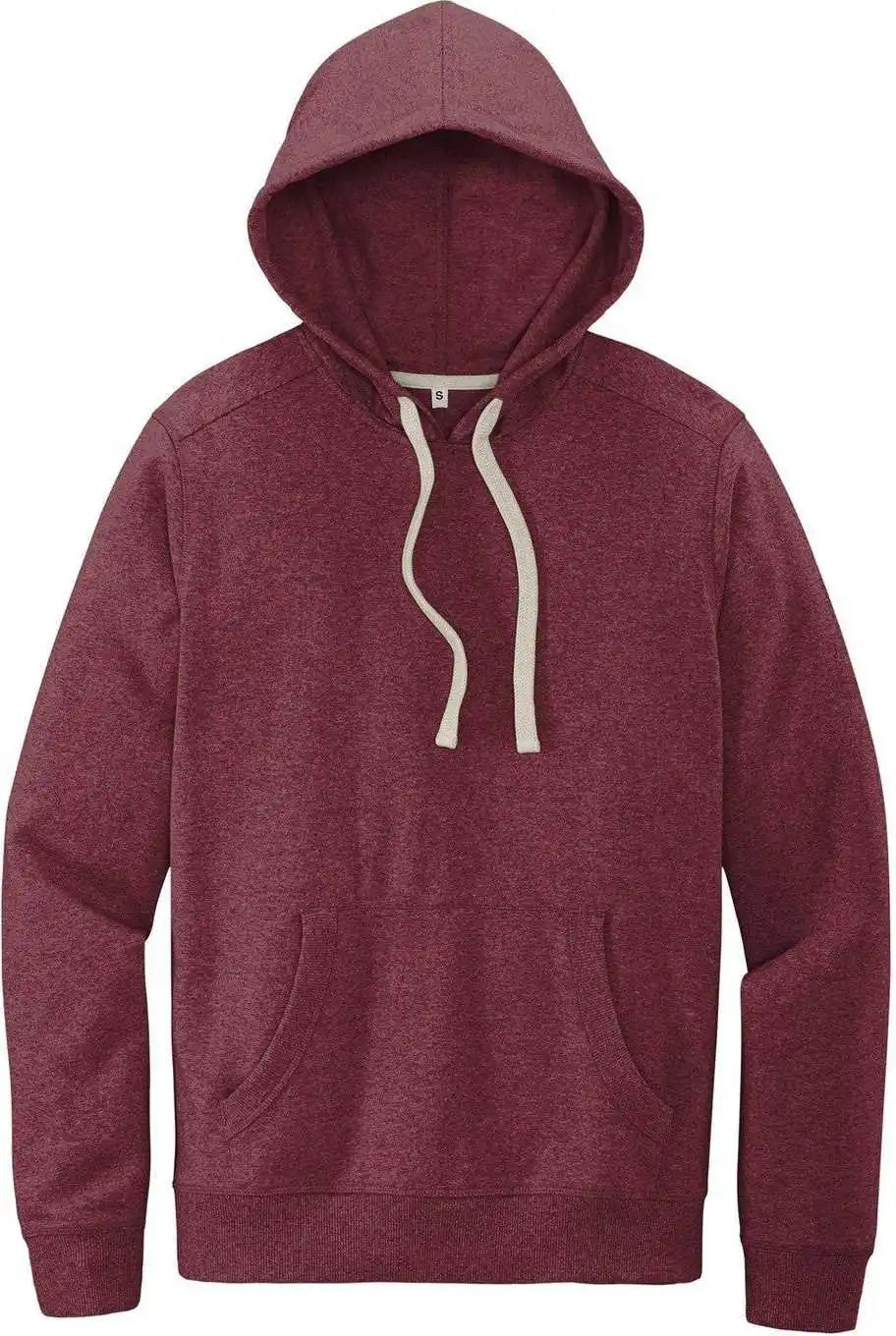 District Dt8100 Re-fleece Hoodie - Maroon Heather
