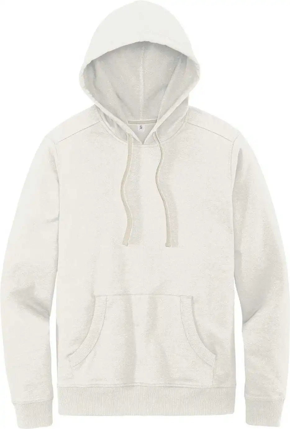 District Dt8100 Re Fleece Hoodie Vintage White