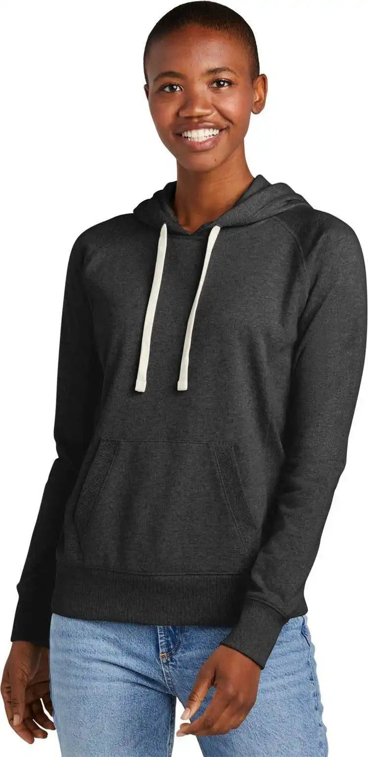 District Dt8101 Women’s Re Fleece Hoodie Charcoal Heather