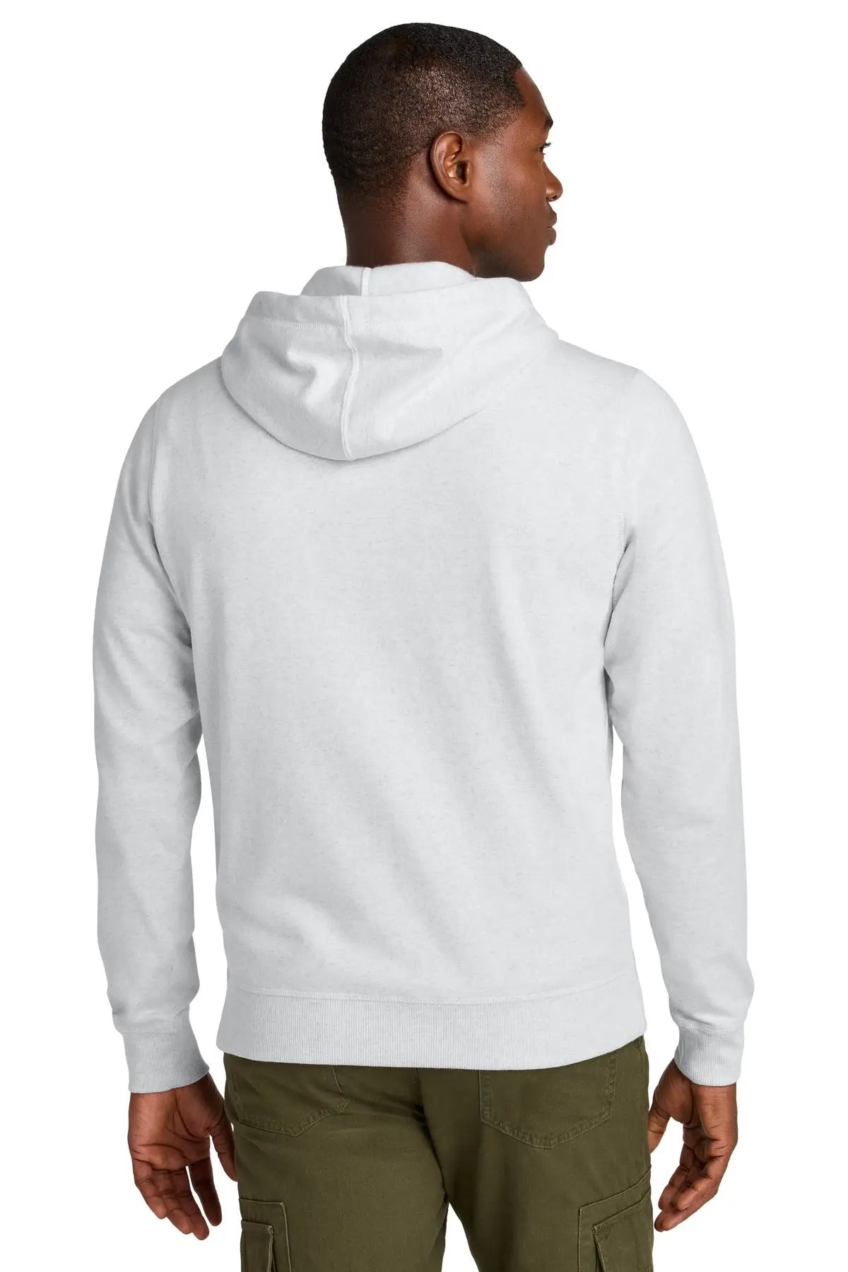 District Dt8102 Re-fleece Full-zip Hoodie - Ash