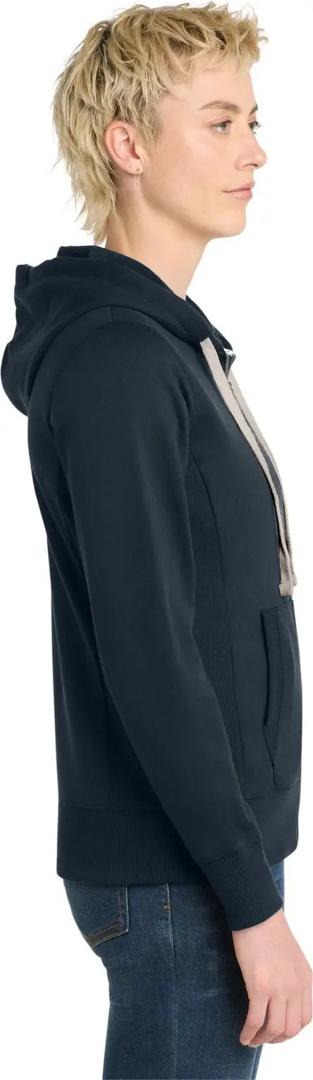 District Dt8103 Women’s Re-fleece Full-zip Hoodie - True Navy