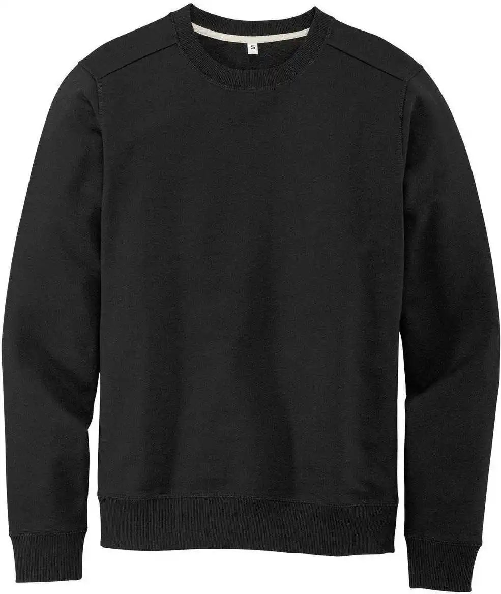 District Dt8104 Re-fleece Crew - Black