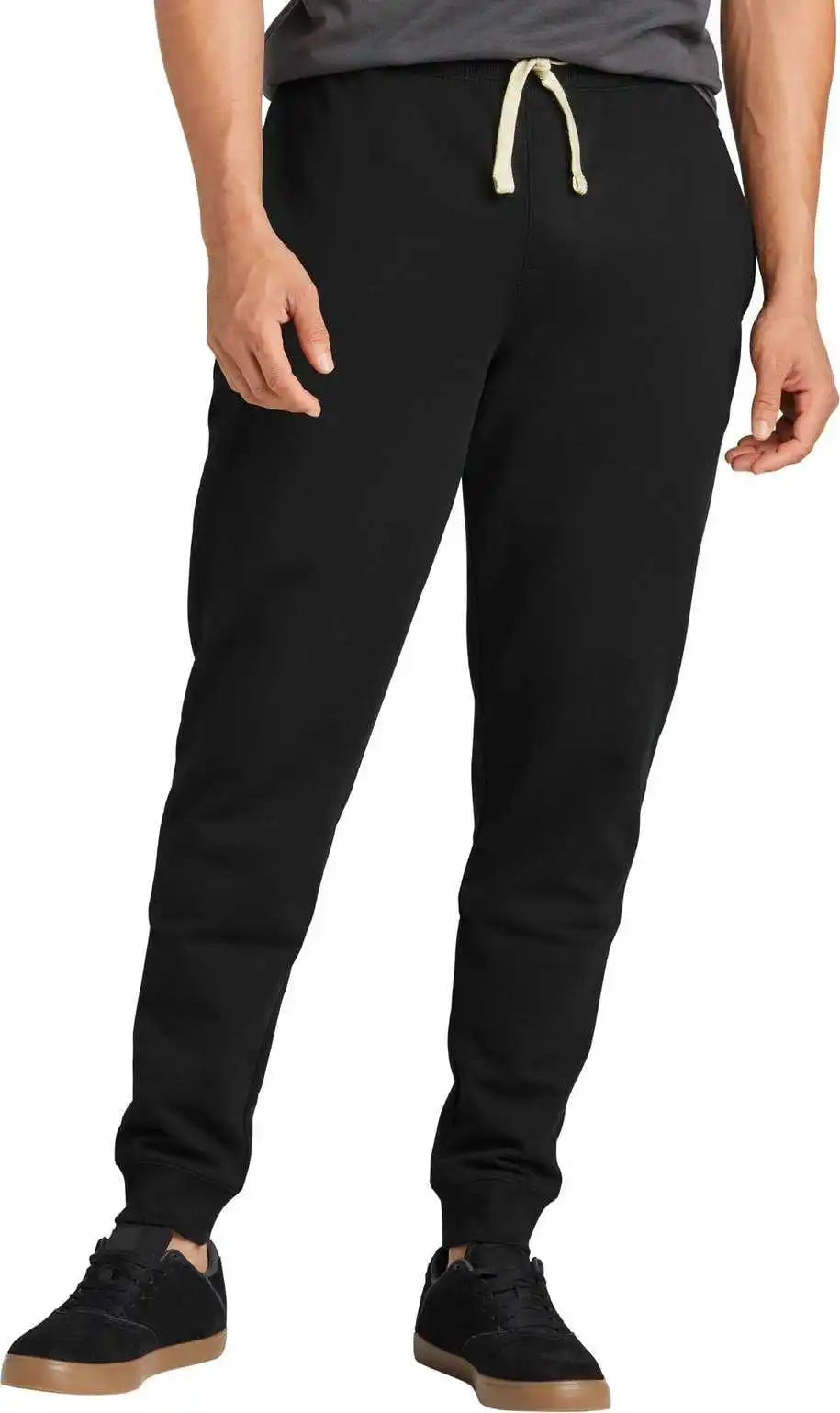 District Dt8107 Re Fleece Jogger Black