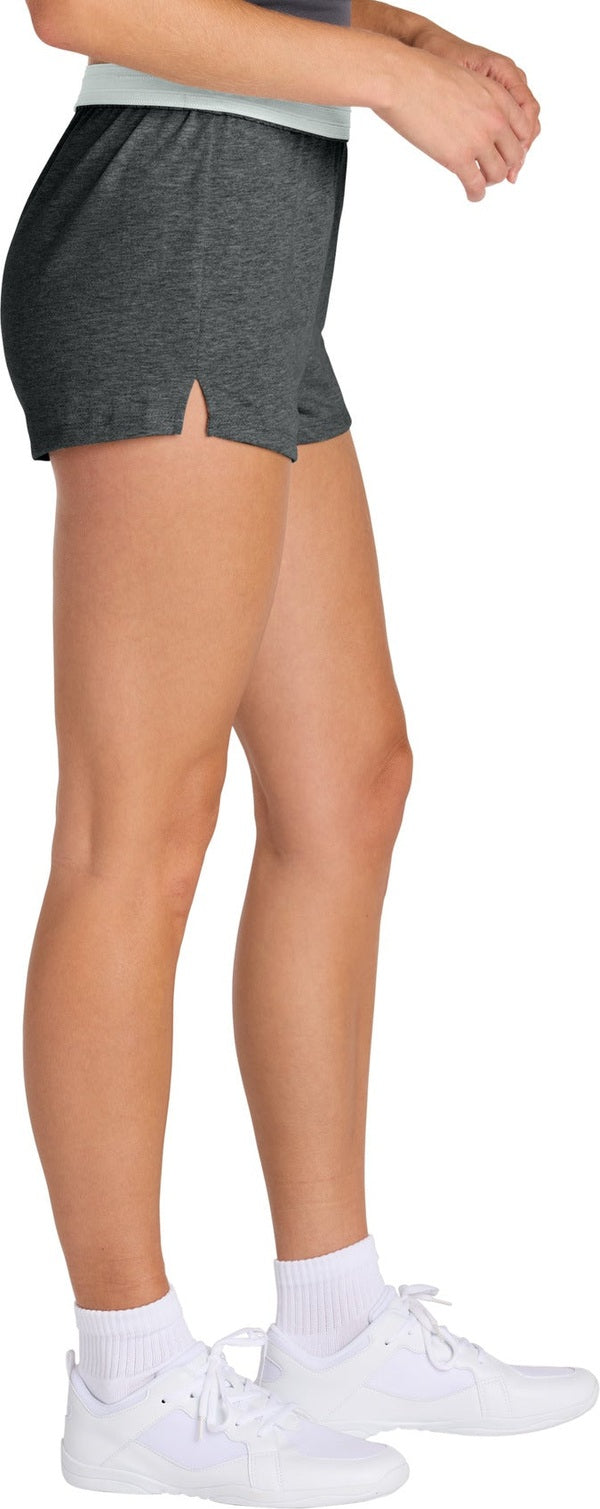 DkGyHthr Sport-Tek Women's Jersey Knit Squad Short LST311