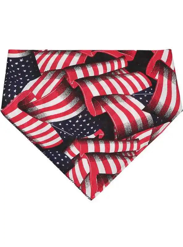 Doggie Skins 3905 Usa-made Bandana - Flag - Multi-colored / one Size Fits Most