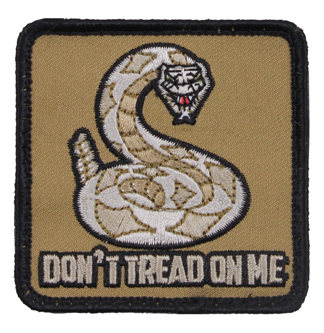 Don’t Tread on me Morale Patch - Tan / Bulk Packaging