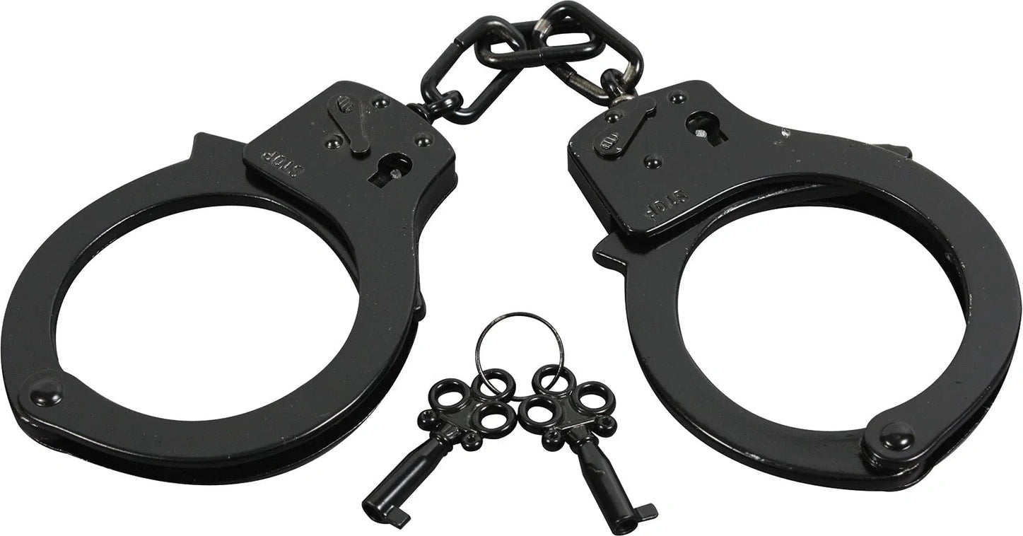 Double Lock Steel Handcuffs - Silver