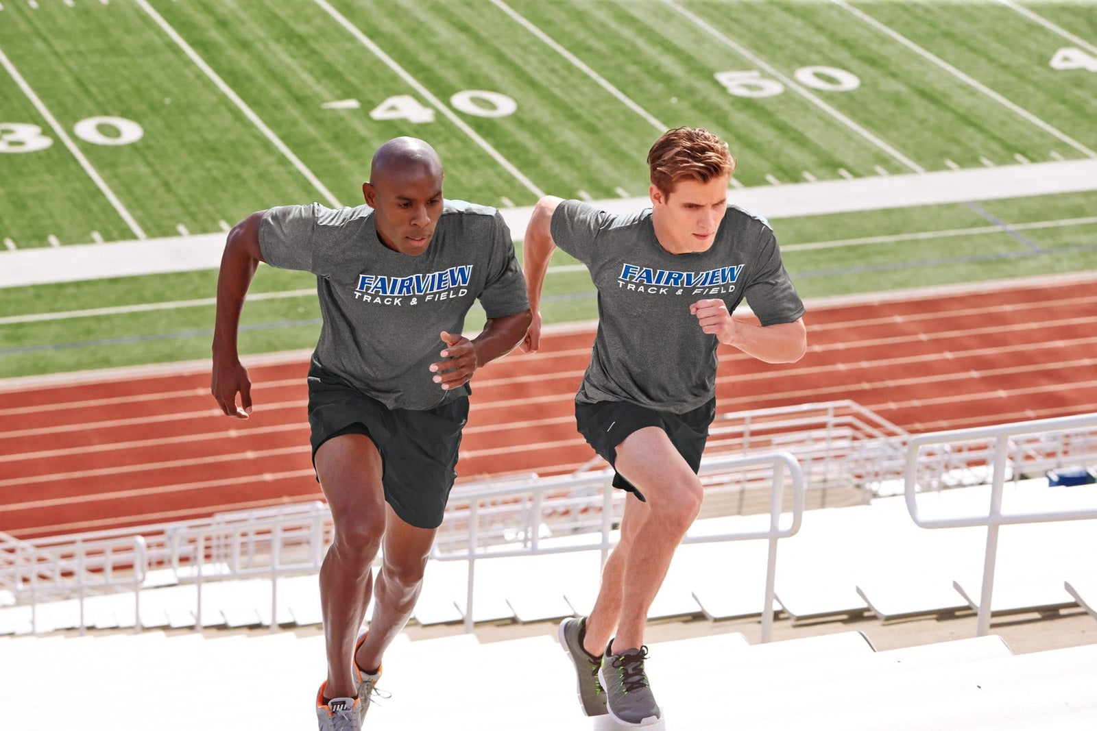 Front View of Dp Orange Hthr Sport-Tek Tall Heather Contender Tee. TST360