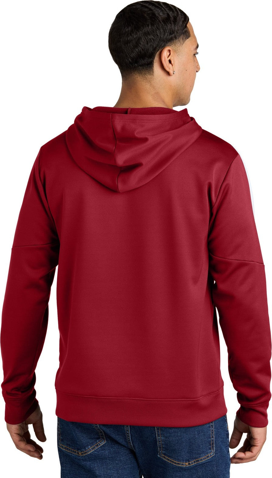 DpRd/Wht Sport-Tek Sport-Wick Fleece United Pullover Hoodie ST255