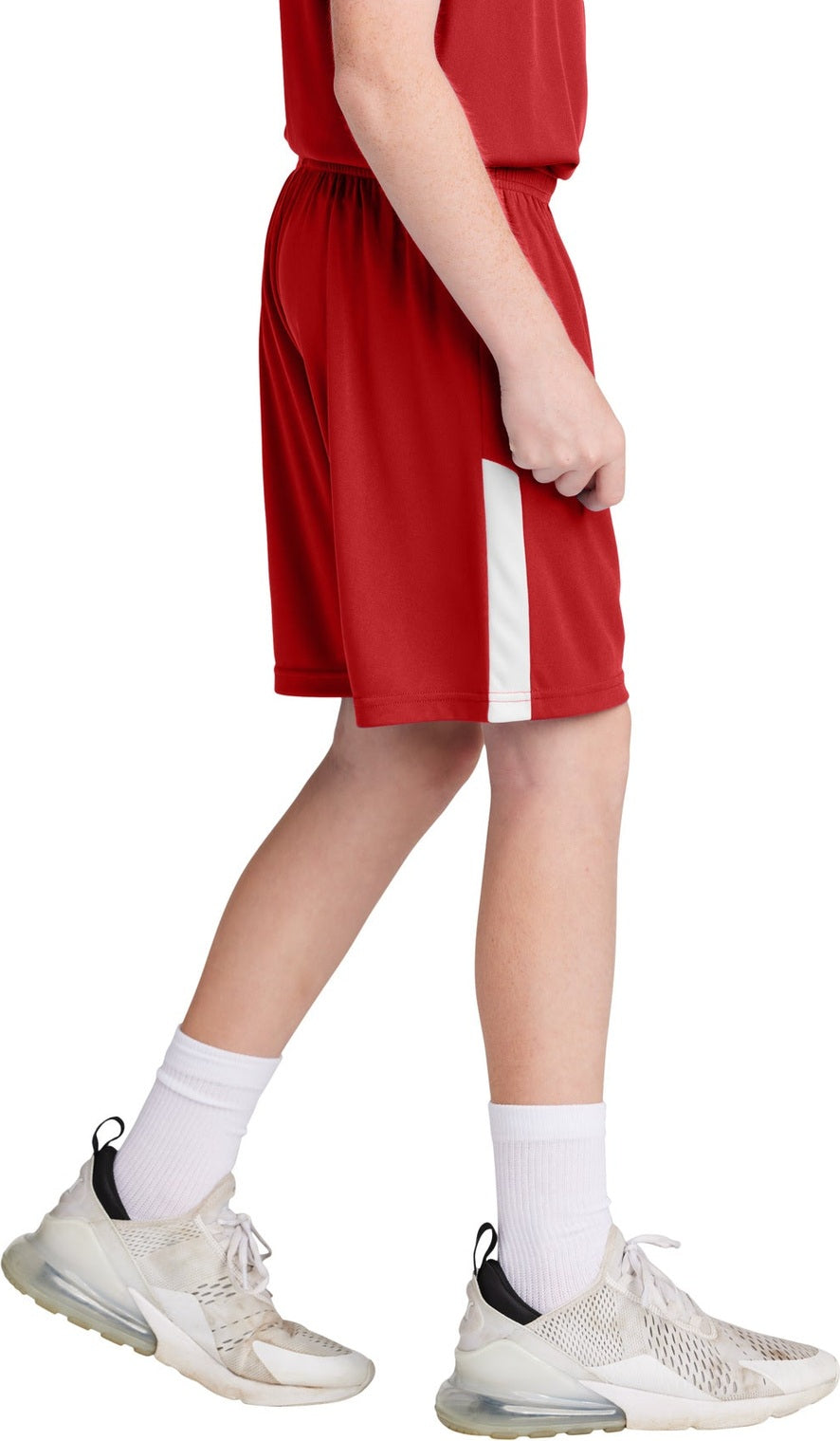 DpRd/Wht Sport-Tek Youth Competitor United 5" Short YST103