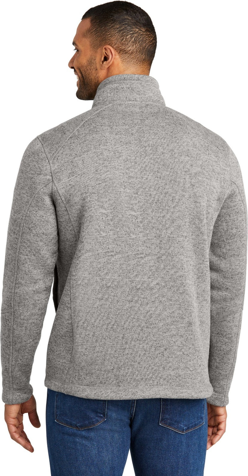 DpSmkHthr Port Authority Arc Sweater Fleece 1/4-Zip F426