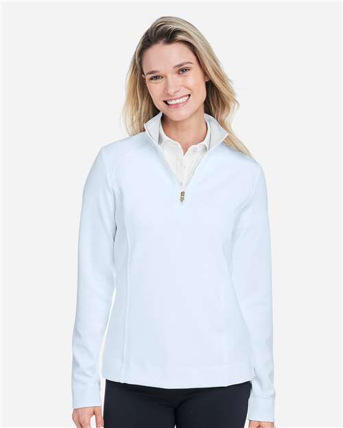 Dream/ White Women's Wells Quarter-Zip Tech Pullover - F12250