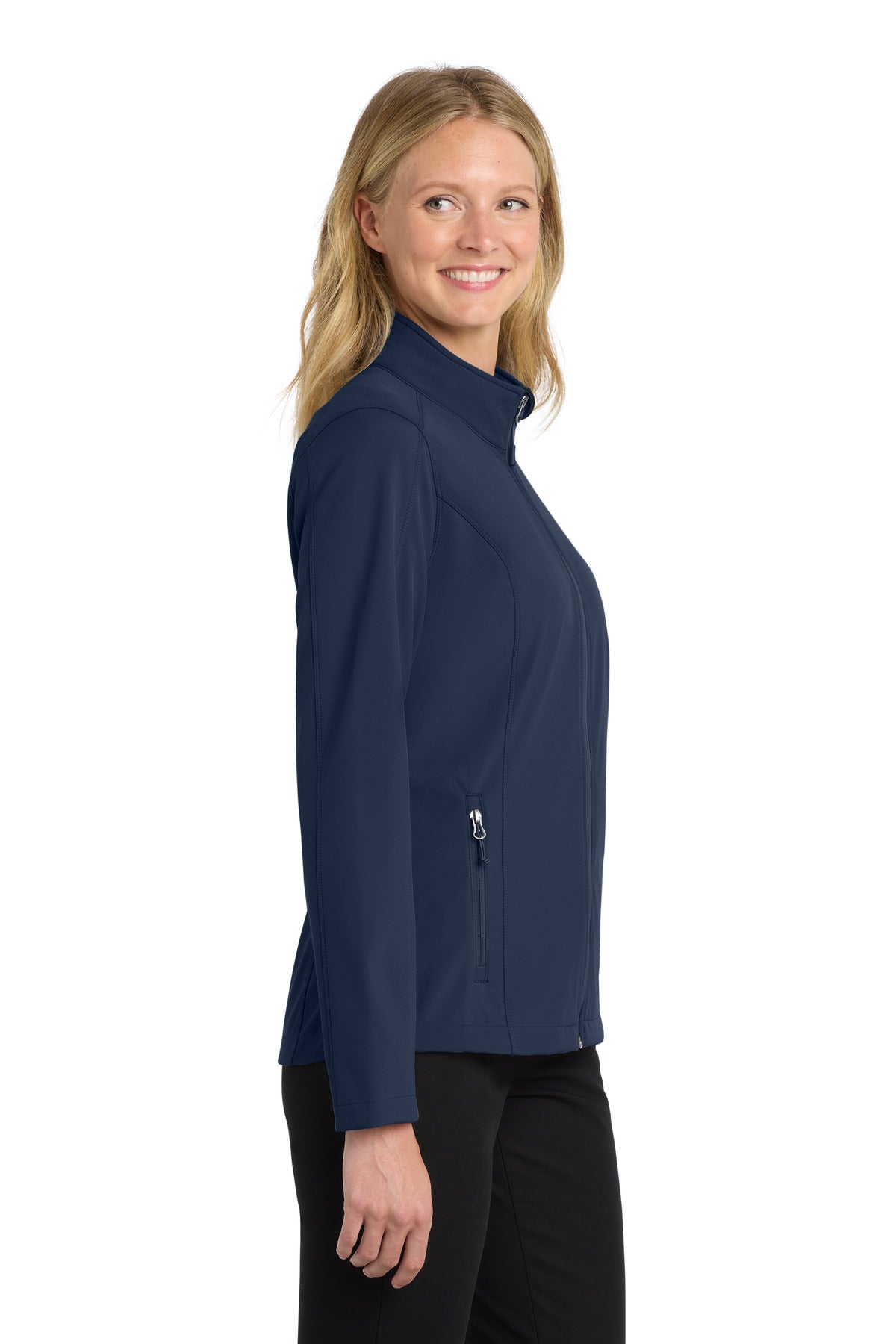 Dress Blue Nvy Port Authority Women's Core Soft Shell Jacket. L317