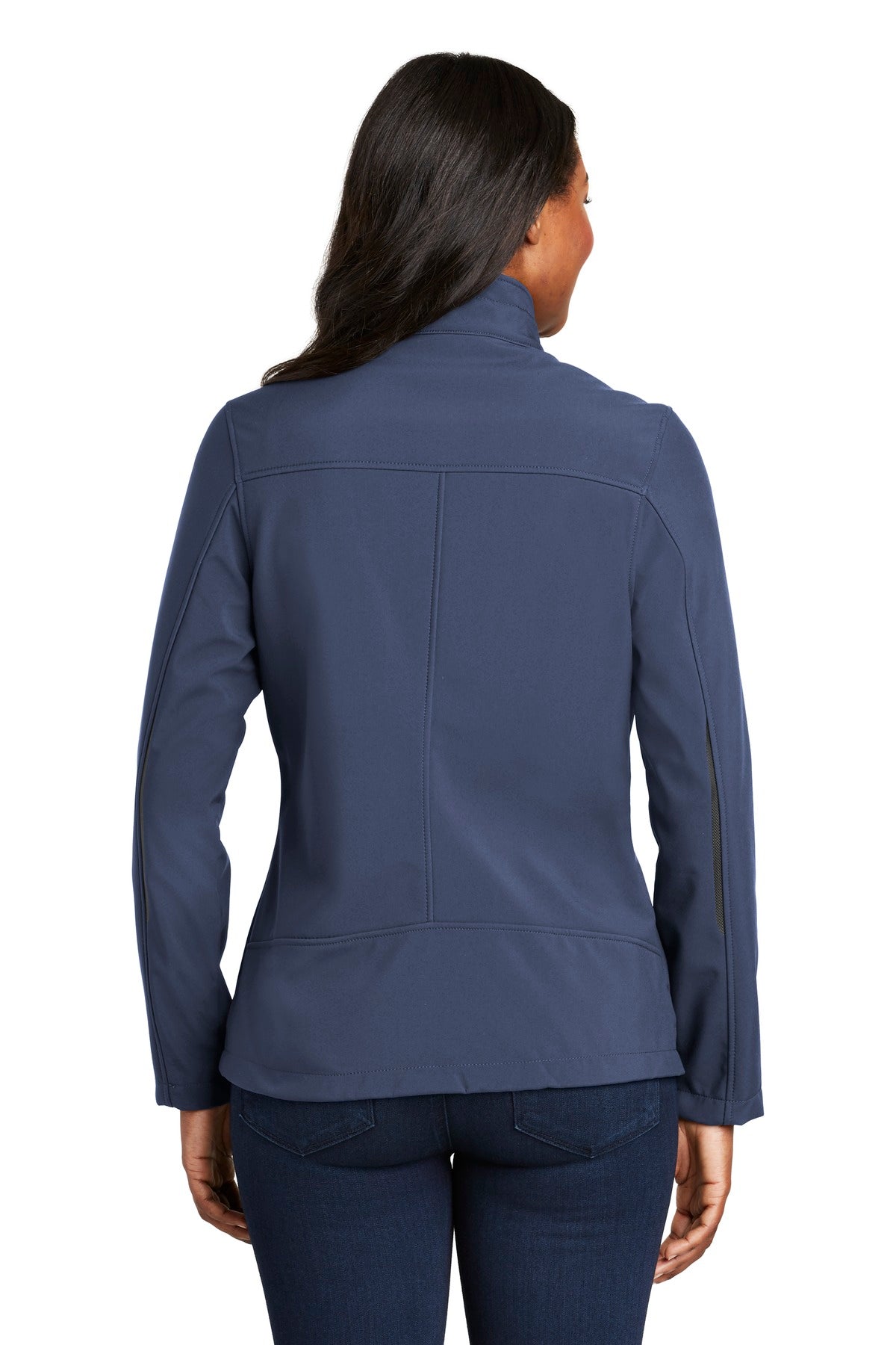 Dress Blue Nvy Port Authority Women's Welded Soft Shell Jacket. L324