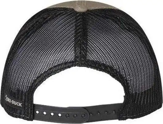 Dri Duck 3006 Hudson Trucker Cap - Gravel - Green Black / one Size Fits Most