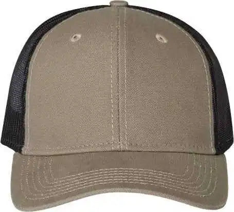 Dri Duck 3006 Hudson Trucker Cap - Gravel - Green Black / one Size Fits Most