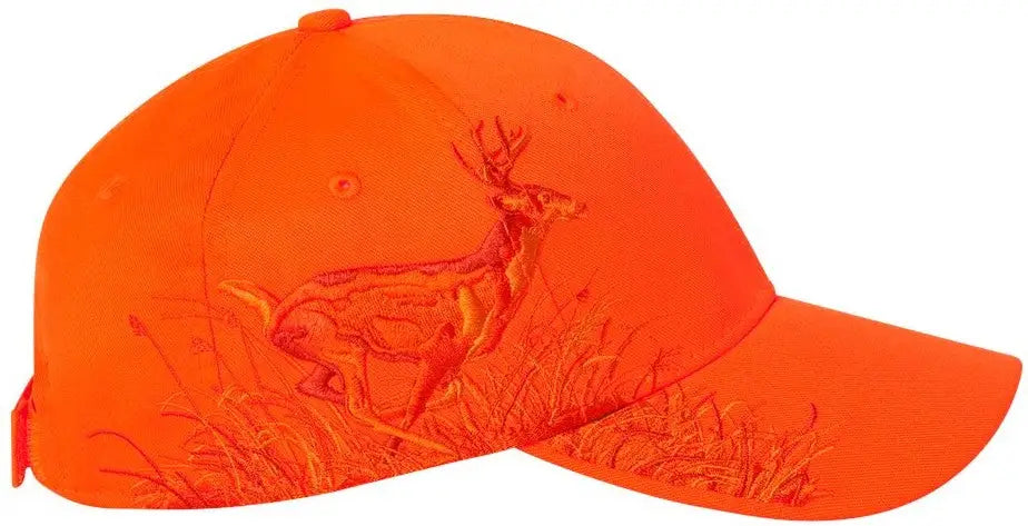 Dri Duck 3301d Running Buck Cap - 3301 - Blaze Orange - one Size Fits Most