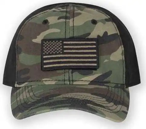 Dri Duck 3353 Tactical Cap Green Camo Black / 6 5/8’’ 7 3/8’’