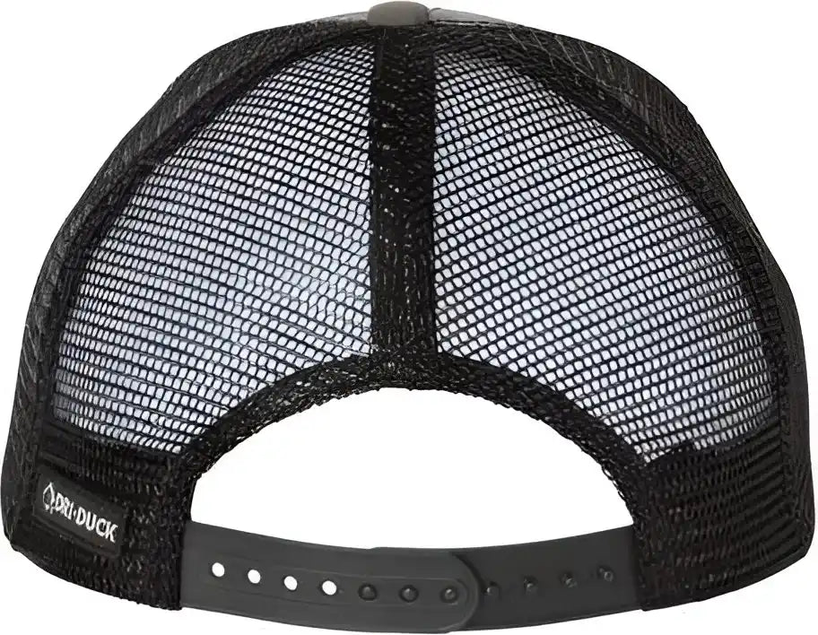 Dri Duck 3458 Territory Trucker Cap Charcoal Dark Gray / 6 5/8’’ 7 3/8’’