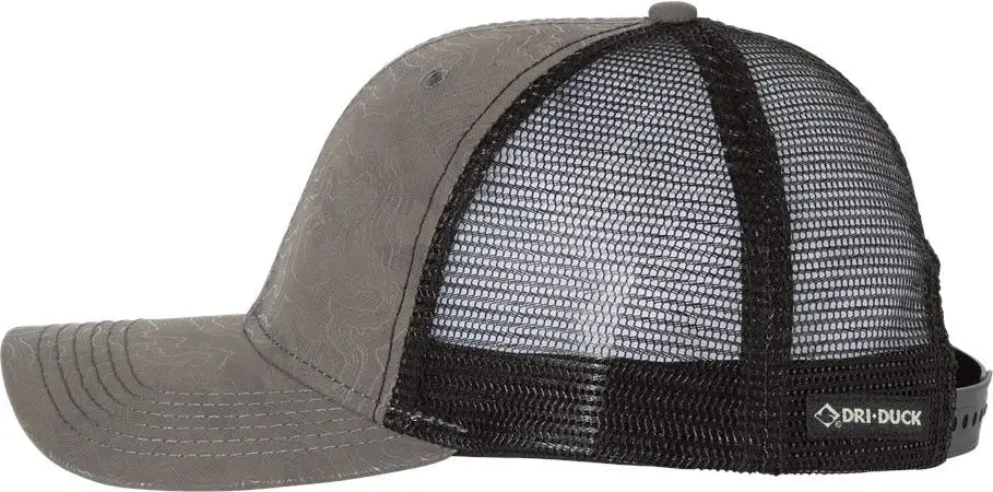 Dri Duck 3458 Territory Trucker Cap - Charcoal - Dark Gray / one Size Fits Most