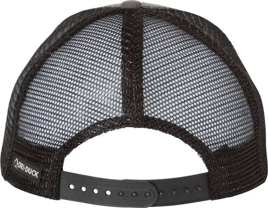 Dri Duck 3458 Territory Trucker Cap - Charcoal
